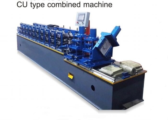 Estrutura de estrutura de quilha de aço de bitola leve da máquina de conformação combinada tipo CU