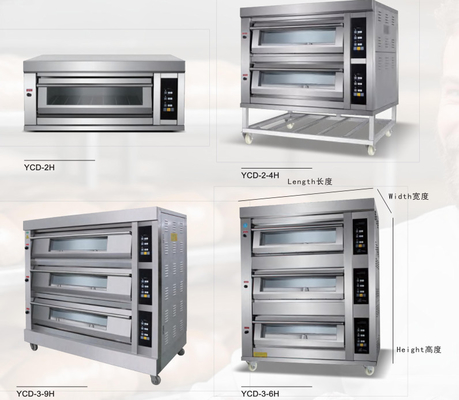 Pizza de cozimento 6.6KW do bolo do pão do forno 380v do gás elétrico comercial