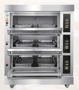 Pizza de cozimento 6.6KW do bolo do pão do forno 380v do gás elétrico comercial