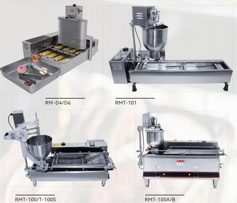 Aço ajustado de Tainless dos bocais da máquina 3 de Mini Donut Maker Automatic Doughnut
