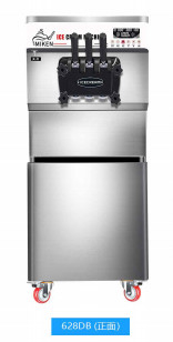 Roda universal ajustável 220v 110v 60hz da máquina 360°Movable do gelado da altura