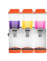 punho de aço inoxidável Juice Dispenser 110V do cilindro do Pvc do alimento do funil da grande capacidade 16l