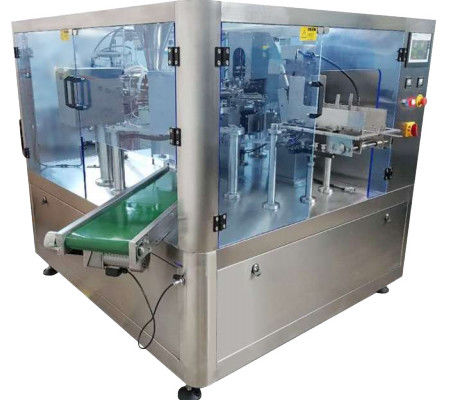 O aviso automático giratório da máquina de embalagem do saco de Premade protege a função 60bags/minuto