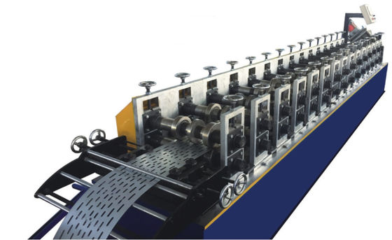 etapas de Tray Roll Forming Machine 15.5KW 18 do cabo 10m/min