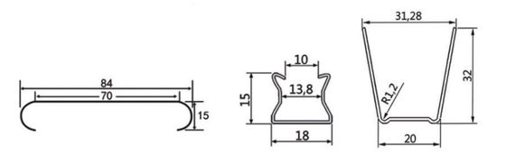 Folha do fechamento da placa de propaganda de C84 Gray Keel Roll Forming Machine For