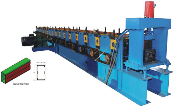 rolo da cremalheira do armazenamento 4.5T que forma a máquina 5.5KW para a placa de alumínio