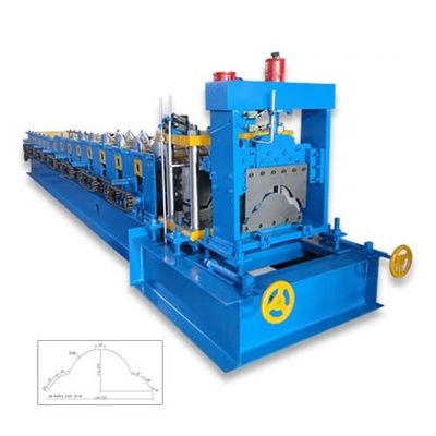 telhado Ridge Cap Roll Forming Machine Cr12 do metal 50Hz