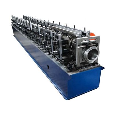 Rolo azul do quadro de porta do metal que forma estações do ISO 12 da máquina
