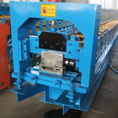 Rolo azul do quadro de porta do metal que forma estações do ISO 12 da máquina