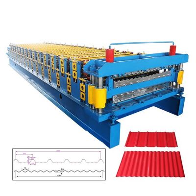 Rolo de aço da cor do ISO que forma a máquina 5T para o painel da telha de telhado