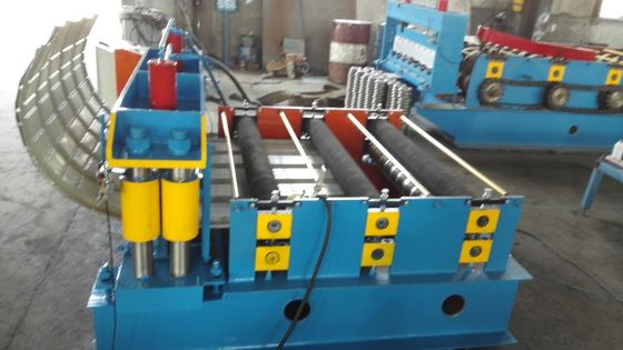 Auto máquina revestida curvada 220V azul da telha de telhado da pedra