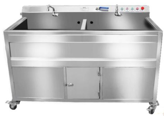 Máquina de lavar de Veg do tanque do dobro da maquinaria da transformação de produtos alimentares SS304