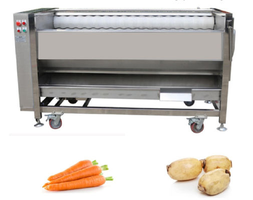 a maquinaria da transformação de produtos alimentares 800kg/h, escova a máquina de descascamento industrial
