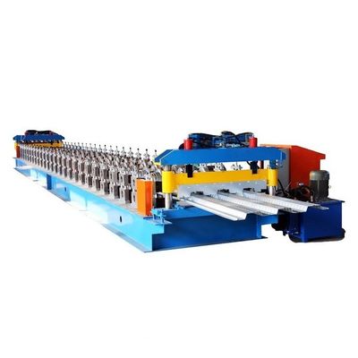 rolo da plataforma do metal 3T que forma a máquina para a chapa de aço 12m/min da cor