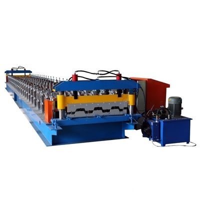 rolo da plataforma do metal 3T que forma a máquina para a chapa de aço 12m/min da cor