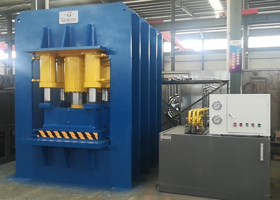 Máquina 2000 de gravação da porta de Ton Hydraulic Anti Theft Steel com cilindro dobro