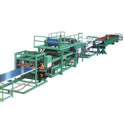 rolo do painel de sanduíche do verde 20T que forma o equipamento 6m/min da máquina