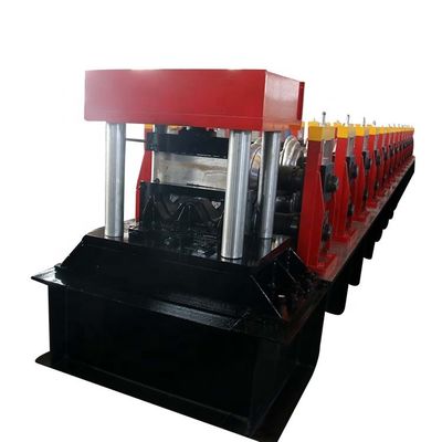 Rolo vermelho da barreira de impacto que forma a alimentação manual da máquina 15m/min 3T