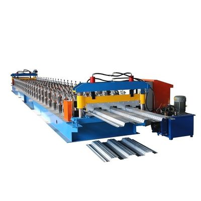 rolo da plataforma do metal 3T que forma a máquina para a chapa de aço 12m/min da cor
